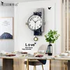 Настенные часы Европа Большой маятник смотрит на творческий арт домашний декор бесплатный DIY зеркальный наклейка