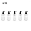 Storage Bottles 5 Pieces Traveling Manual Press Refillable Portable Hand Gel Water Pumping Bottle 250ml Beauty Supplies