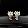 Dekorationer Bil Freshener Air Outlet Alloy Rhinestone Owl Arom Diffuser Dekoration Personlighet Inbyggd avancerad Auto Interiör Tillbehör 0209