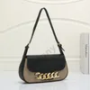 Modehandv￤skor axel lyxig designer v￤skor metall kvinnor handv￤ska pu l￤der v￤ska flip t￤cke diagonal messenger crossbody handv￤ska handv￤ska