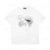 Xinxinbuy Men Designer T-shirt T-shirt 23SS Paper Vliegtuig Letters Lattice Afdruk Kort Mouw katoen vrouwen wit zwart rood groen xs-l