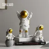 Objetos decorativos Figuras resina astronauta estátua decoração de casa figuras esculturas decoração de sala de decoração criativa em miniatura figuras decoração de casa 230208