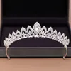 Nuevos tocados joyería de cristal Tiara corona aleación diamantes de imitación novia pequeña corona diadema tocado de boda