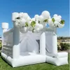 11,5x13ft comercial uso branco inflável House 3 em 1 Combo Bounce House Castelo de salto branco ao ar livre para venda Castelo saltitante adulto com soprador