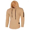 Heren Hoodies Spring Hooded T-shirt Slim Fit katoen met lange mouwen Casual ritssluiting T-shirts Tops en T-stukken T-shirt voor mannen My174