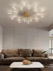 Plafondlampen goud zwart acryl dimable led led light glans armatuur lamparas de techo home decor moderne lampen slaapkamer