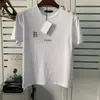 ファッションバルマンボールメインハイボールマンバルミンサミンバルマニスリーブ服レッドシャツ女性品質アジアの男性TシャツレターSトップ印刷デザイナーラグジュアリーHZLL
