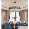 Żyrandole salon żyrandol kryształowy światło luksusowa postmodernistyczna atmosfera domowa jadalnia studium sypialni Hongkong w stylu Villa Net Re dhp6v