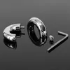 Cockrings Stainless Steel Scrotum Ring Metal Locking Cock Ring Ball Stretchers For Men Stretcher Testicular Restraint