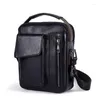 Aktentaschen Retro Business Aktentasche Männer Echtes Leder Umhängetasche Satchel Schulter Taschen Für Vintage Messenger Bolso Hombre