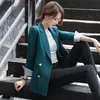 Abiti da donna Blazer Donna Elegante risvolto vintage manica lunga stile coreano casual chic solido doppio petto sciolto giacca di base