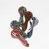 Glass Spoon Pipes for smoking hand made pipe Colorful 4" dry herb pipes glass ash catcher