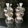 Accesorios de bongs de vidrio de vidrio de gancho de agua de núcleo de arena multirredondo, tubos de vidrio para fumar coloridos mini multicolores Tubos de mano Mejor cuchara de vidrio