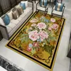 Carpets National Flower For Living Room Home Decor Parlor Floor Mat Bedroom Rug Kitchen Area Flannel No-slip Indoor Doormat