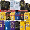 Los Alex 4 Caruso Jersey Anthony 3 Davis Kyle 0 Kuzma Basketball Jersey TALEN 5 Horton-Tucker Młodzież Men Carmelo Jerseys Yellow Black White