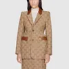 Garnitury damskie Blazers Tide Marka Retro Projektant mody Green plaid Series Marynarkę Slim Plus Size Odzież damska