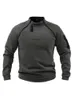 Men's Hoodies Sweatshirts PFNW Stand Collar Men's Solid Color Sweater Spring Autumnn Loose Outdoor Warm Breathable Tactical Casual Fashion Tops 12A5332 230208