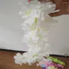 Dekorativa blommor konstgjorda sidenblomma Wisteria Vine Rattan Diy Garland för bröllop Centerpieces Dekorationer Hemprydnad 5 Färg