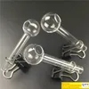 Pyrex oliebrander rookpijpen dik heldere oliebrander goedkope hand glazen buis glazen buis waterleidingen paarse olieverbrander bubbler