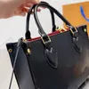 Classic Real Oxidation Leather Shopping Bag Designers Shoulder Tote Handbags Women Presbyopic Clutch Purse Shopper Bags Credit Car188z