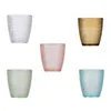 Tasses Verres Boire Tasses Acryliques Tasse Gobelets Cuisine En Plastique Incassable Cristal Boisson Réutilisable Ensemble Court Bière Tasse Claire Verrerie