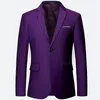 Мужские костюмы Blazers 11 Цвет высококачественных мужчин Classic Slim Fit Solid Burty Fashion Business Casual Plus Size 6xl 230209