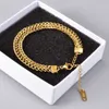Link Chain Stainless Steel Bracelet High Quality Gold Color Heavy Metal Texture Bracelet for Women 2022 G230208