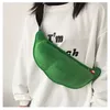 Komik moda kadınlar sevimli peluş yeşil bezelye baklaları crossbody edamame göğüs torba kemer bel paketleri büyük kapasiteli çanta el çantası messenger 230209