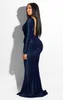 Casual Dresses 2023 Fashion Trend Style Autumn And Winter Long-Sleeved Sexy Backless Evening Dress One-Piece