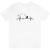 Heren t shirts elektrocardiogram shirt grafisch oversized t-shirts heren t-shirt kleding katoen zomer tee t-shirty outfit korte mouw