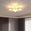 Nordic All Cuivre Cristal lampes De Luxe LED Chambre étude des enfants chaud Moderne minimaliste Pentagram Plafonniers 0209