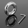 Cockrings Stainless Steel Scrotum Ring Metal Locking Cock Ring Ball Stretchers For Men Stretcher Testicular Restraint