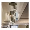 Hangende lampen moderne led kroonluchter minimalistische duplex vloer mode sfeer noordse woonkamer lamp villa wenteltrap lang h dhyye