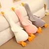 Peluches de animales de peluche, lindo ganso de algodón, juguete de acompañamiento para bebé, muñecas cómodas, almohada suave, decoración nórdica para el hogar