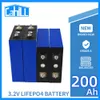 3.2V 200AH Lifepo4 Pil 1/4/8/16/32PCS Şarj edilebilir Lityum Demir Fosfat Hücresi 12V 24V 36V RV Golf Sepeti Yat Forklift