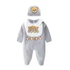 2 stks/3 stks babymeisje schattige rompers katoen pasgeborene lange mouw baby jumpsuits bodysuit kinderkleding