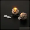 Charms 10Pcs Led Flash Ball Lamp Balloon Light Tempo di attesa lungo per lanterna di carta Decorazione di nozze per feste Drop Delivery 202 Dhjio