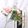 Decorative Flowers 1 Pieces Flower Head Diameter 9.5Cm Artificial Bouquet Home Decoration Accessories Wedding Year Candy Box Arrangement