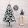 Dekoracje świąteczne 60/90 cm Flocked Tree Snowflake Dekoracja Dekoracja domu Święta Bożego Narodzenia