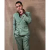 Men's Suits 2023 Unique Men With Belt Costume Homme Notch Lapel Prom Slim Fit Tuxedo Wedding Groom Terno Masculino Blazer 2 Pieces