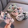 Sneakers Spring Autumn Kids Shoes Baby Boys Girls Barn S Casual Breattable Soft Anti Slip Running Sports Storlek 15 25 230209