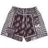 Mäns shorts 2022 Nya summa män shorts kinetiska kungar houndstooth paisley basic shorts gym trend casual shorts basket träning mesh shorts t230209