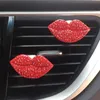 Decorations Diamond Perfume Lip Decoration Outlet Clip Air Freshener Interior Aroma Diffuser Auto Parts Pink Car Decor 0209