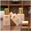 Foundation Ouble Wear Liquid Cosmetics 30 ml Spf10 Mattcreme Make-up Drop Lieferung Gesundheit Schönheit Gesicht Dh2Og Dhl3U