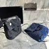 Bolsas de mochila de jeans de jeans feminino