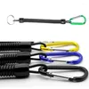 Keychains 1 Piece Anti-lost Lanyard Elastic Tactical Safety Spring Lanyards Sling Military For Key Ring Chain Hunting Gun Rope