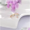 Cluster ringen kersthanddecoratie ring cadeau Koreaanse versie dubbele hart FL diamant opening een maat zirkon dames dhrzq