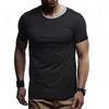 Herr t shirts 2023 sommar män skjorta kort ärm streetwear t-shirts casual fasta smala toppar hip hop tee kemise homme