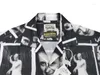 Men's Casual Shirts Hawaiian WACKO MARIA Black Street Fashion Men Women 1:1 Oversize Shirt