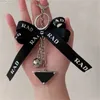 Designer Key Chains Ladies Ribbon Key Ring Bag Pendant Car Keychains Fashion Letter Keyrings Casual Bags Pendant High Quality